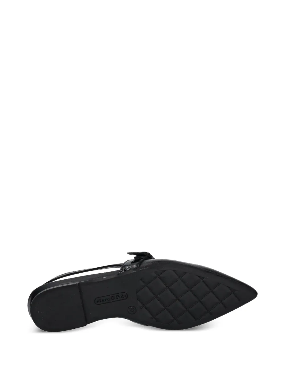 Marc O'Polo buckled slingback ballet flats Black