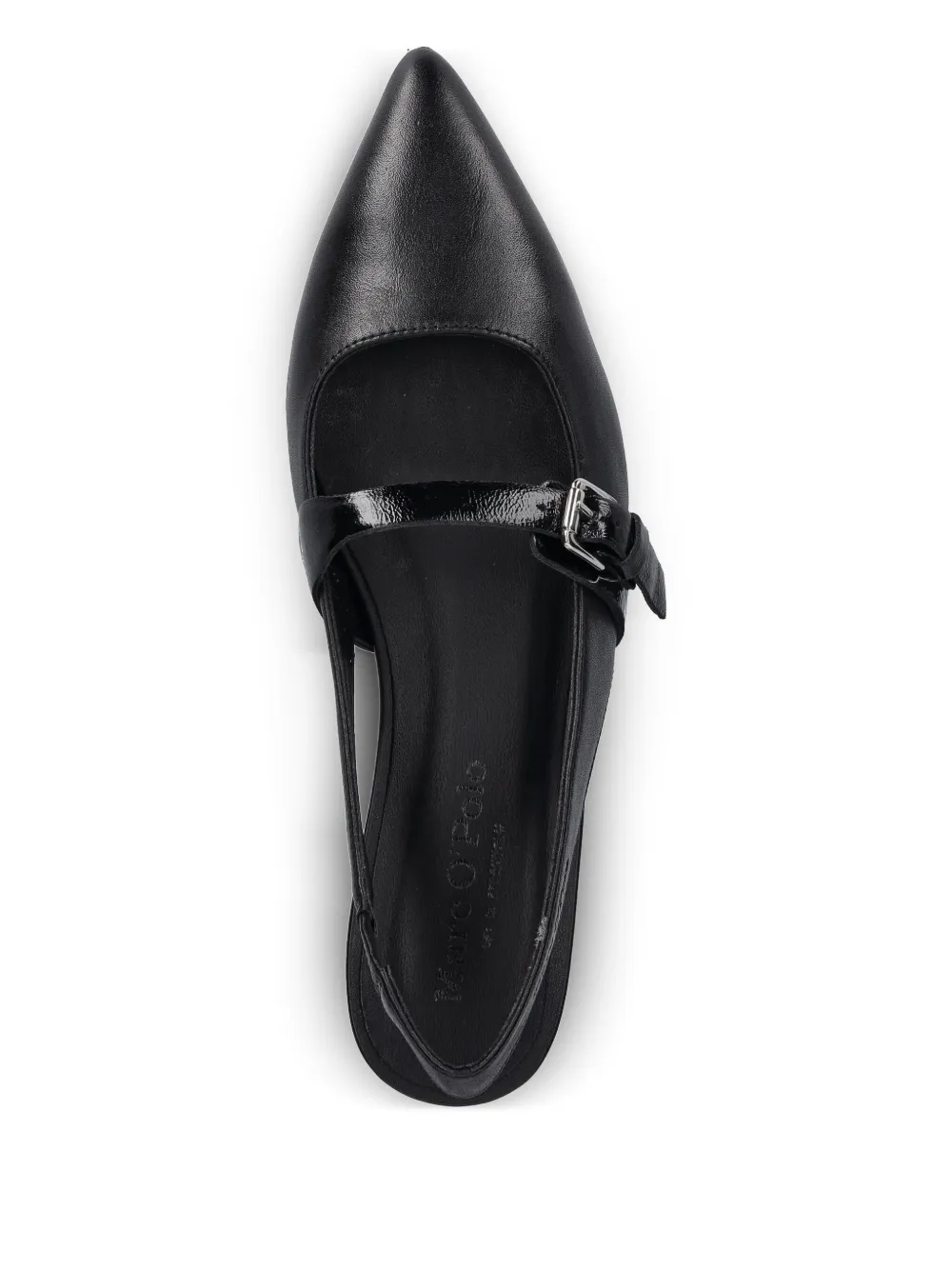 Marc O'Polo buckled slingback ballet flats Black