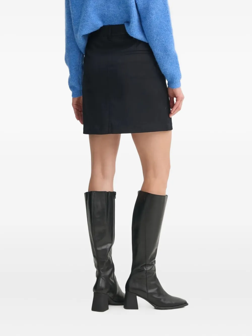 Marc O'Polo pocket belt-loops skirt - Blauw