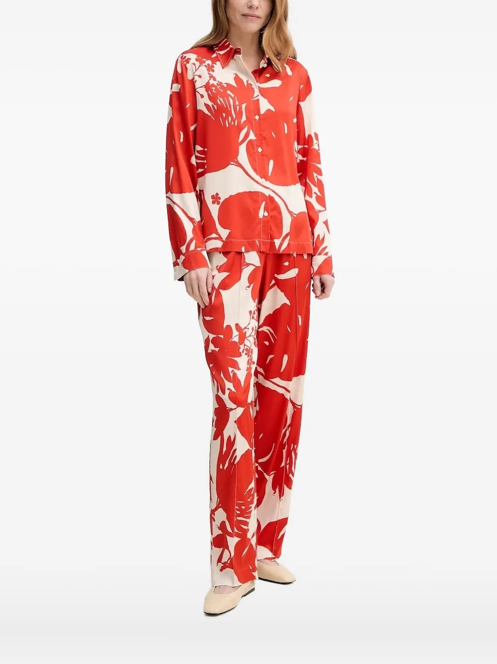 Marc O'Polo floral-print shirt | Red | Image 1