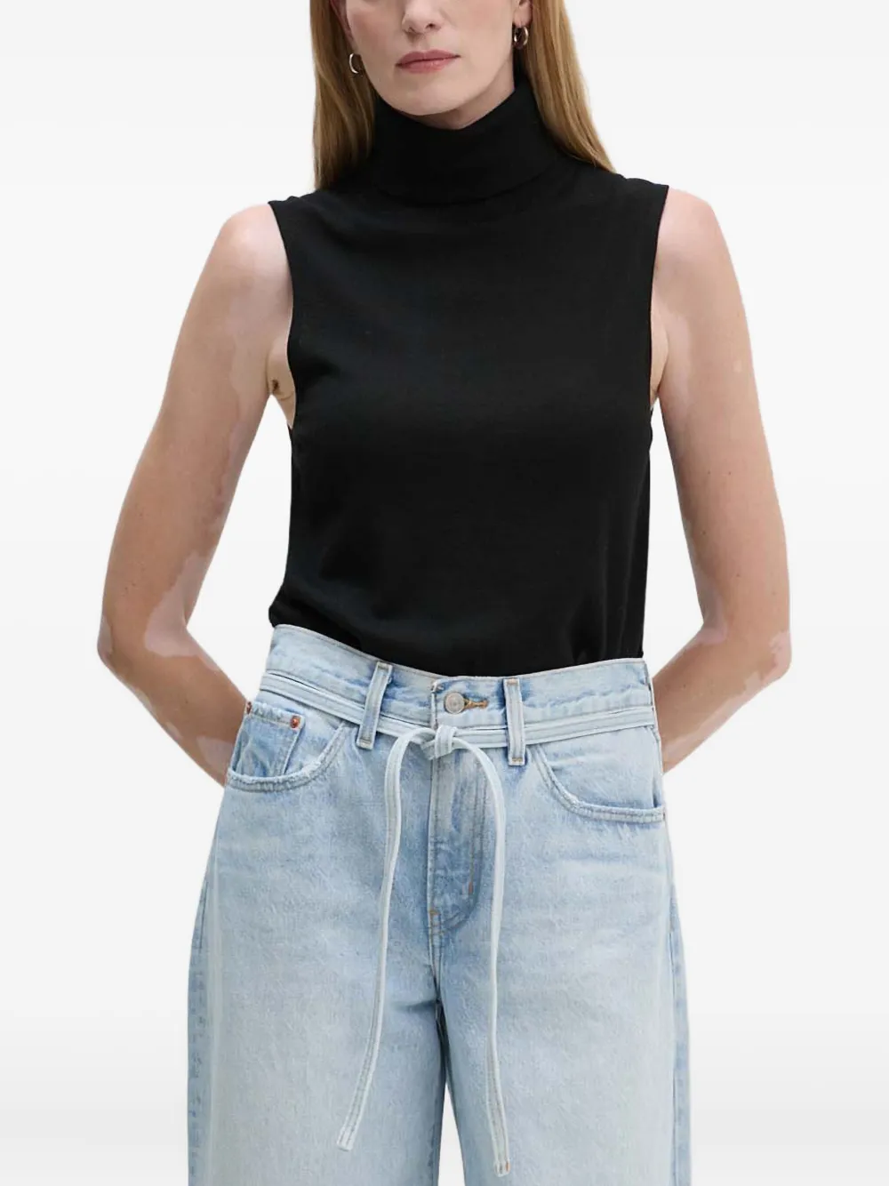 Marc O'Polo camiseta con cuello vuelto | negro | Image 1