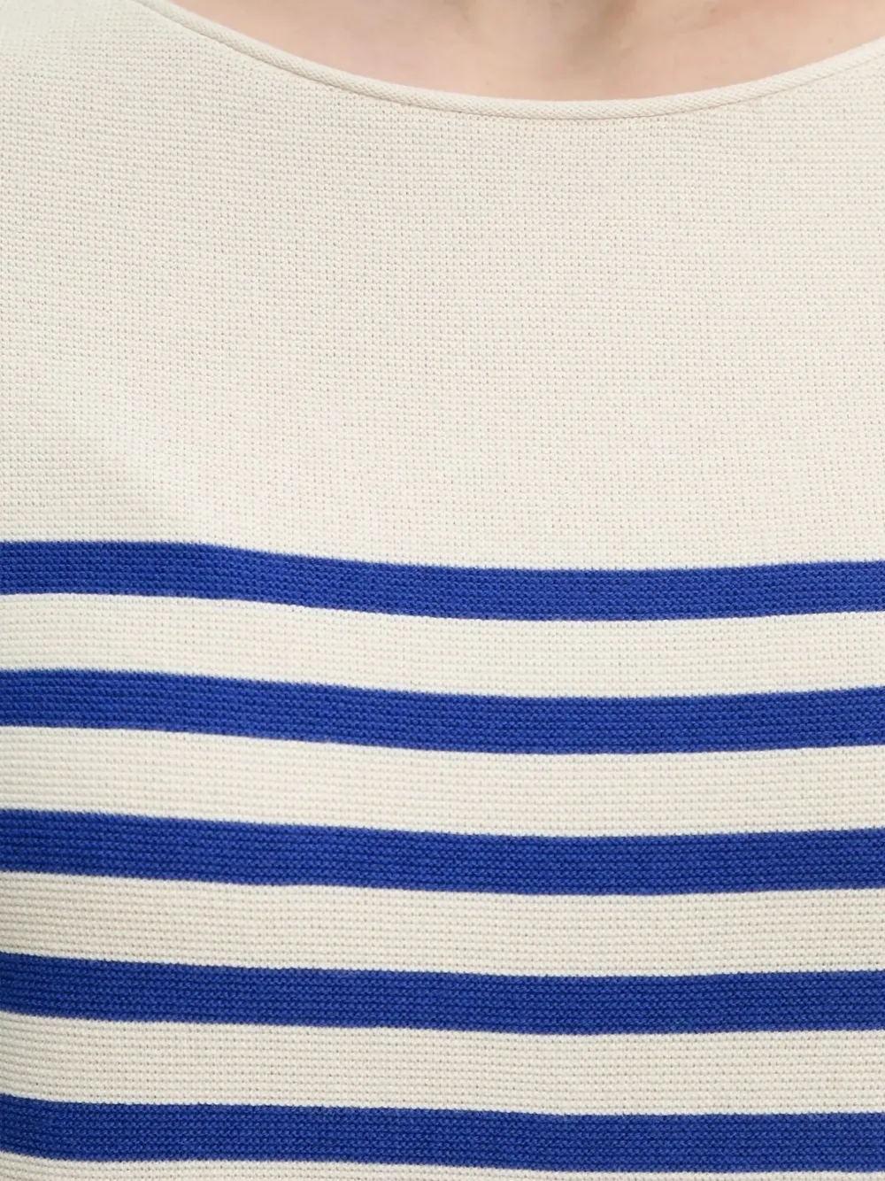 Marc O'polo Striped Organic-cotton Sweater In White