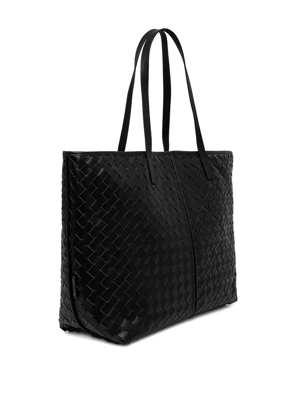 Marc O'Polo Leren shopper - Zwart