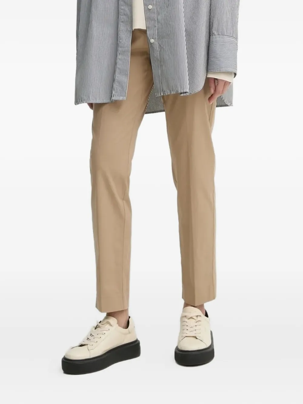 Marc O'Polo Broek met paspelzak Beige