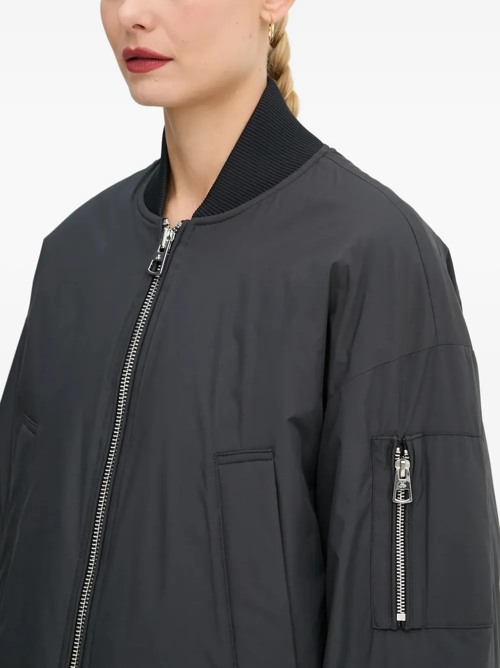 Marc O'Polo Bomberjack met rits Blauw