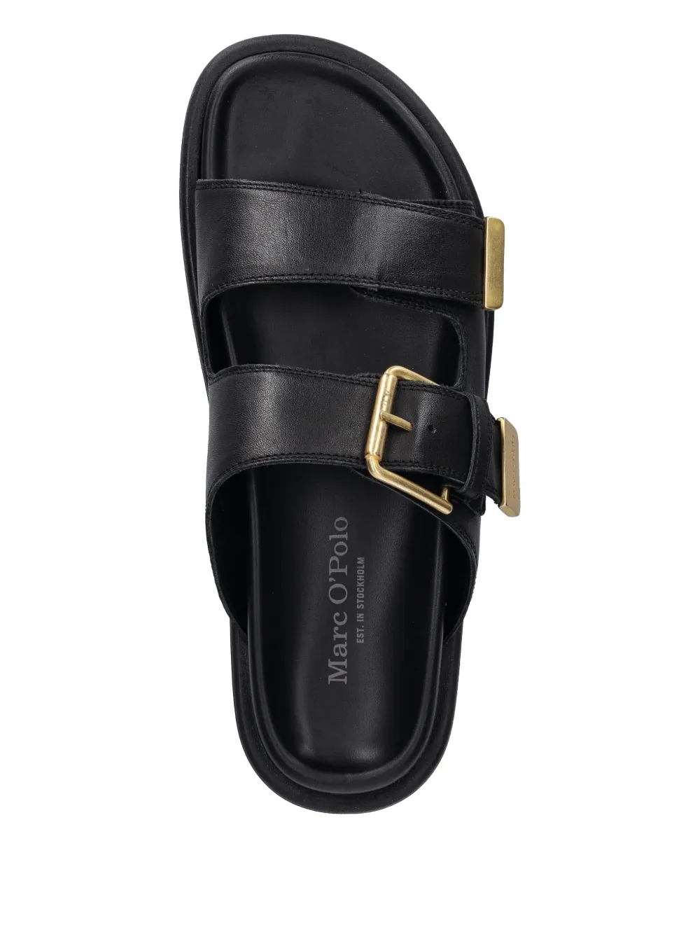 Marc O'Polo Slippers met gesp Zwart