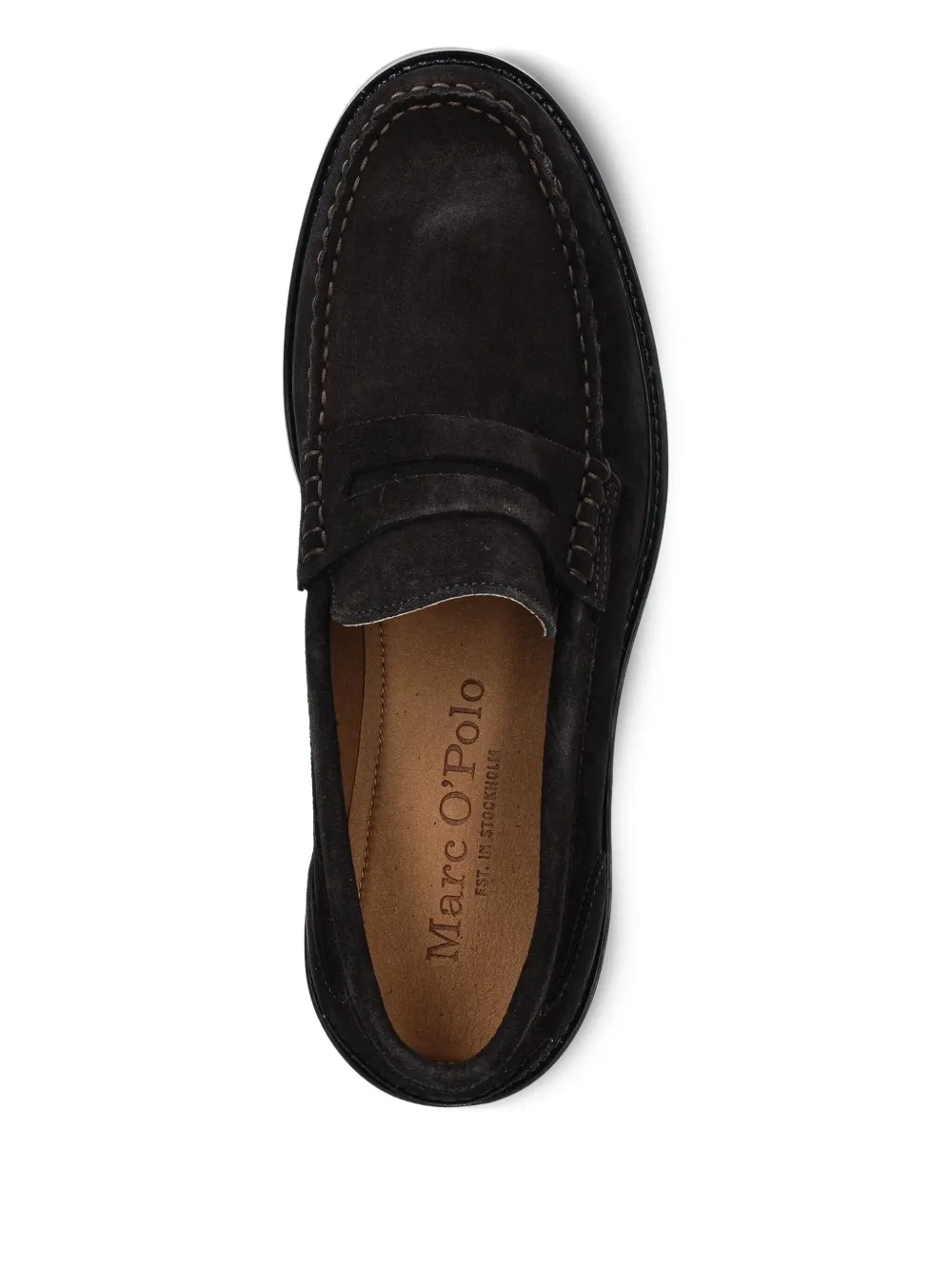 Marc O'Polo Penny suède loafers Bruin