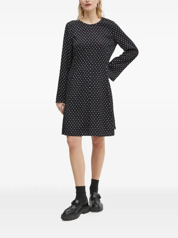 Marc O'Polo polka-dot Flared Dress | Black | FARFETCH