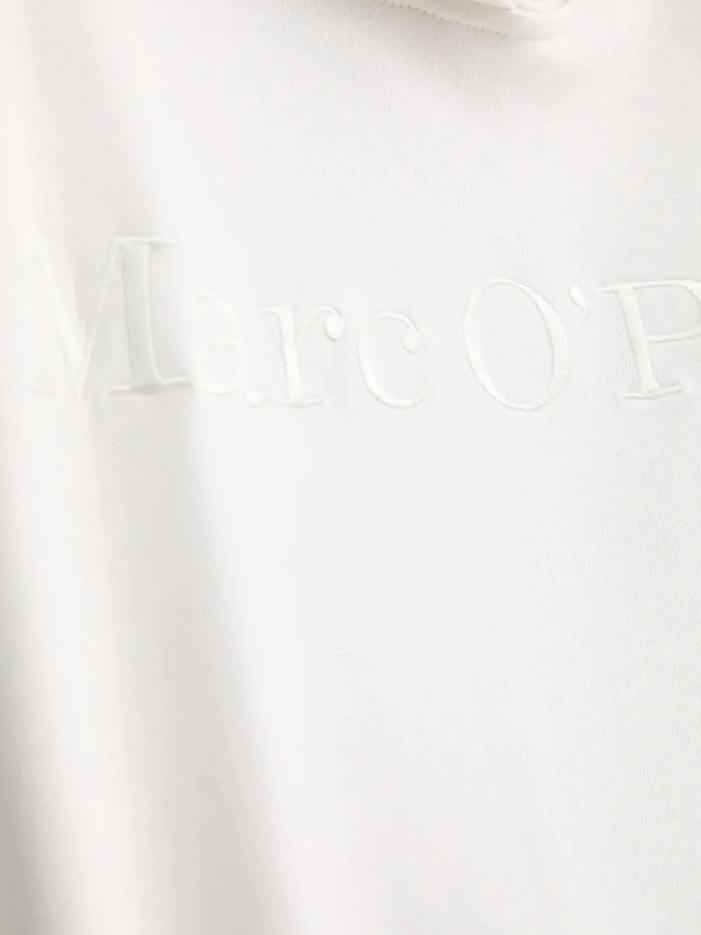Marc O'Polo Hoodie met geborduurd logo Wit
