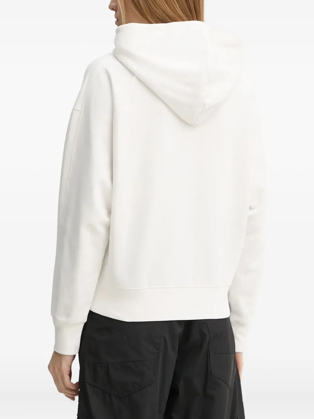 Marc O'Polo embroidered-logo hoodie - Wit