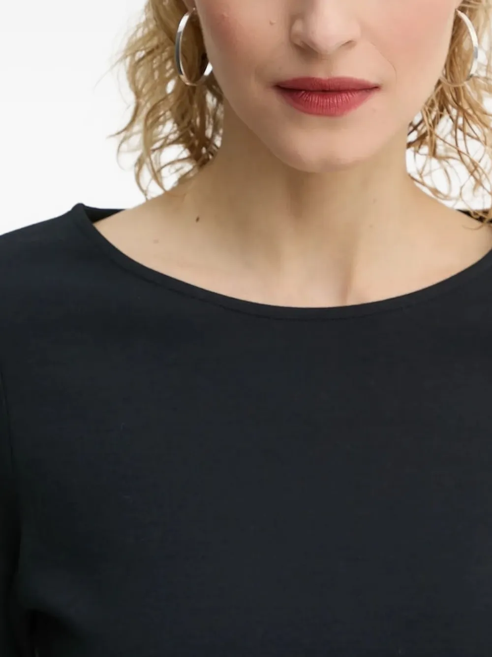 Marc O'Polo Mini-jurk met ronde hals en lange mouwen Blauw