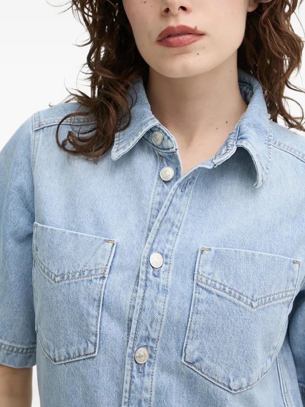 Marc O'Polo Katoenen shirtjurk Blauw