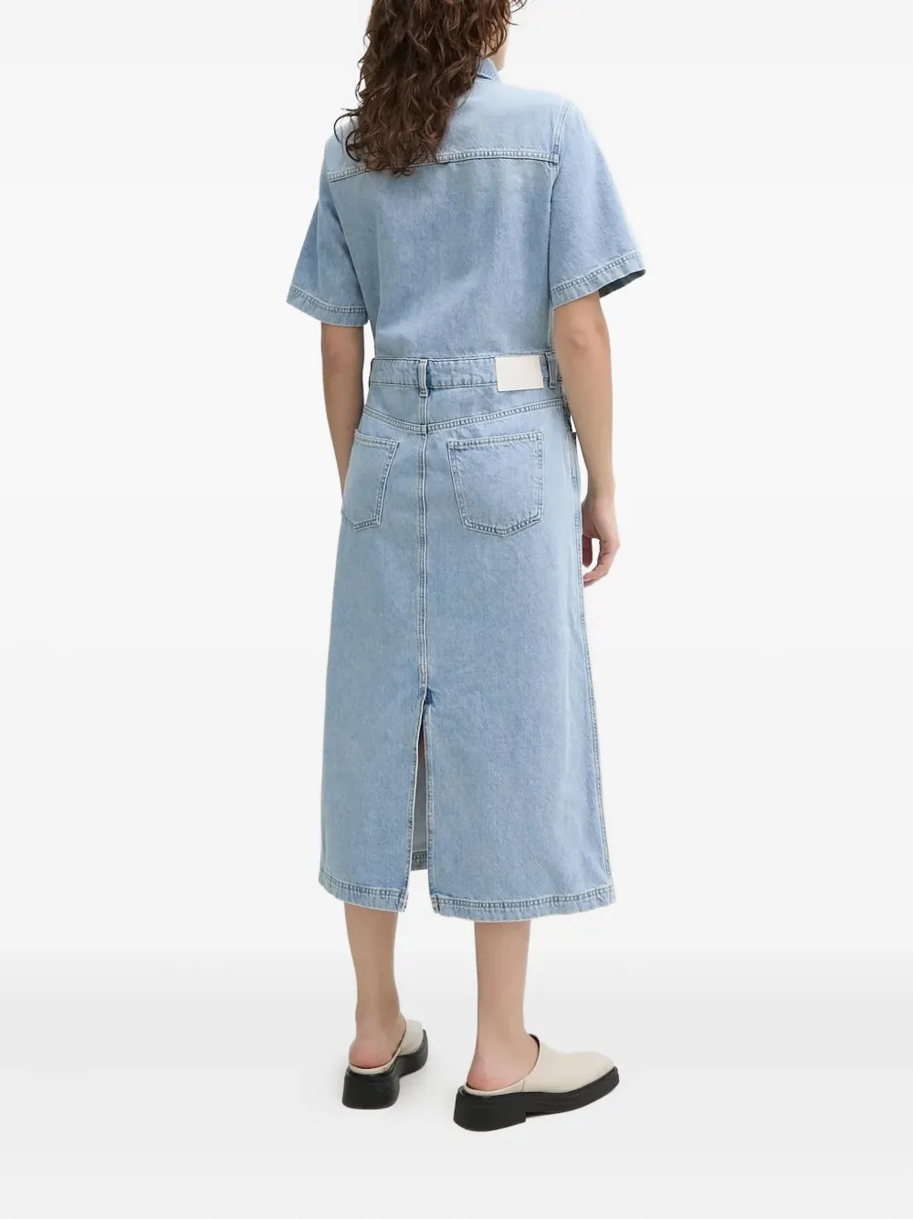 Marc O'Polo cotton shirt dress - Blauw