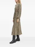 Marc O'Polo geometric-print midi dress - Neutrals