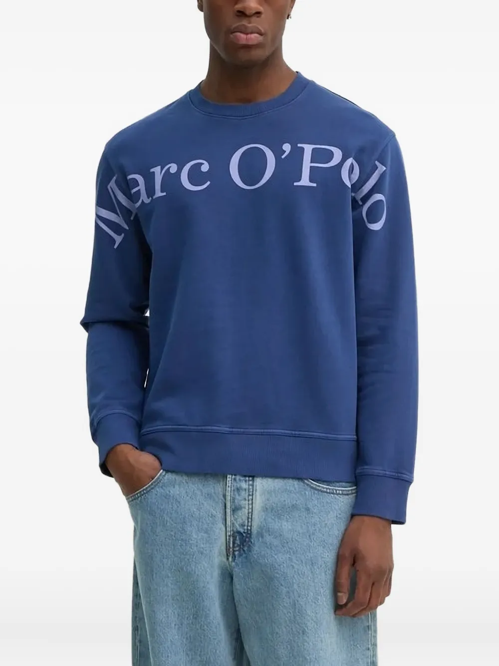 Marc O'Polo logo-print sweatshirt - ブルー Marc O'Polo logo-print sweatshirt - ブルー
