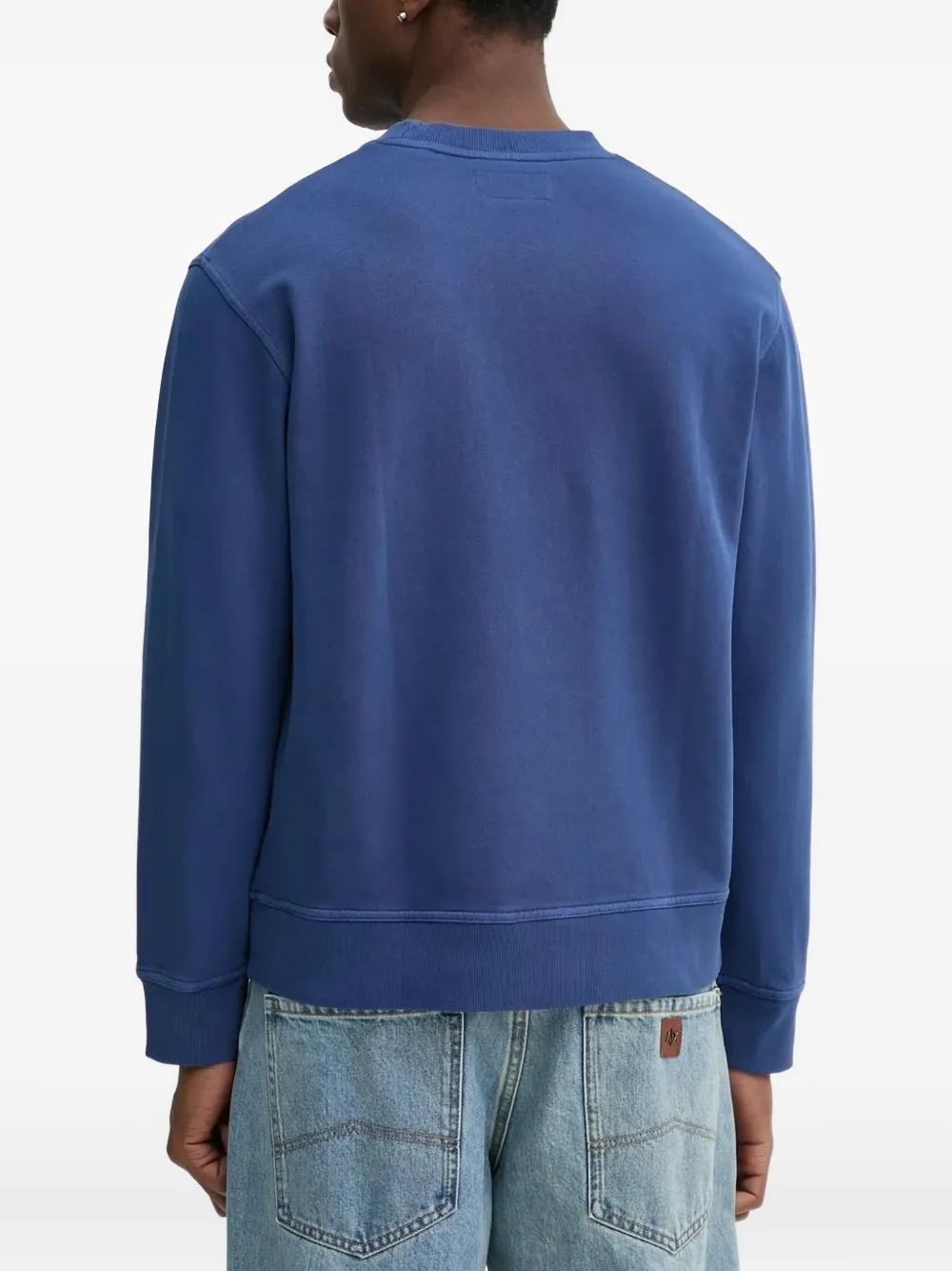 Marc O'Polo Sweater met logoprint - Blauw
