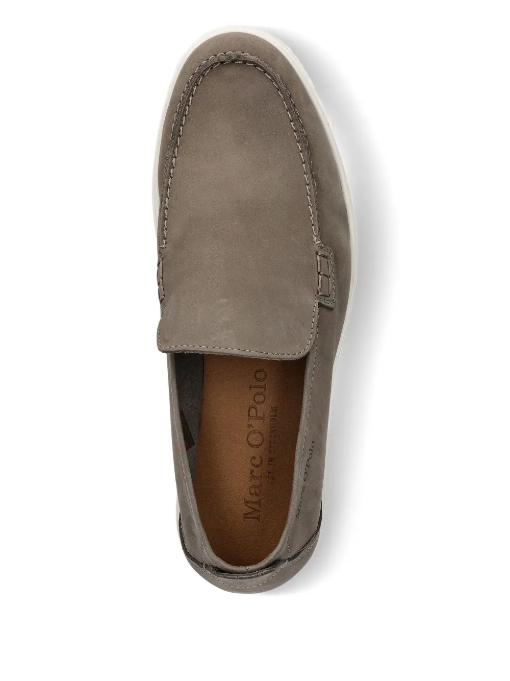 Marc O'Polo leather slip-on loafers Brown
