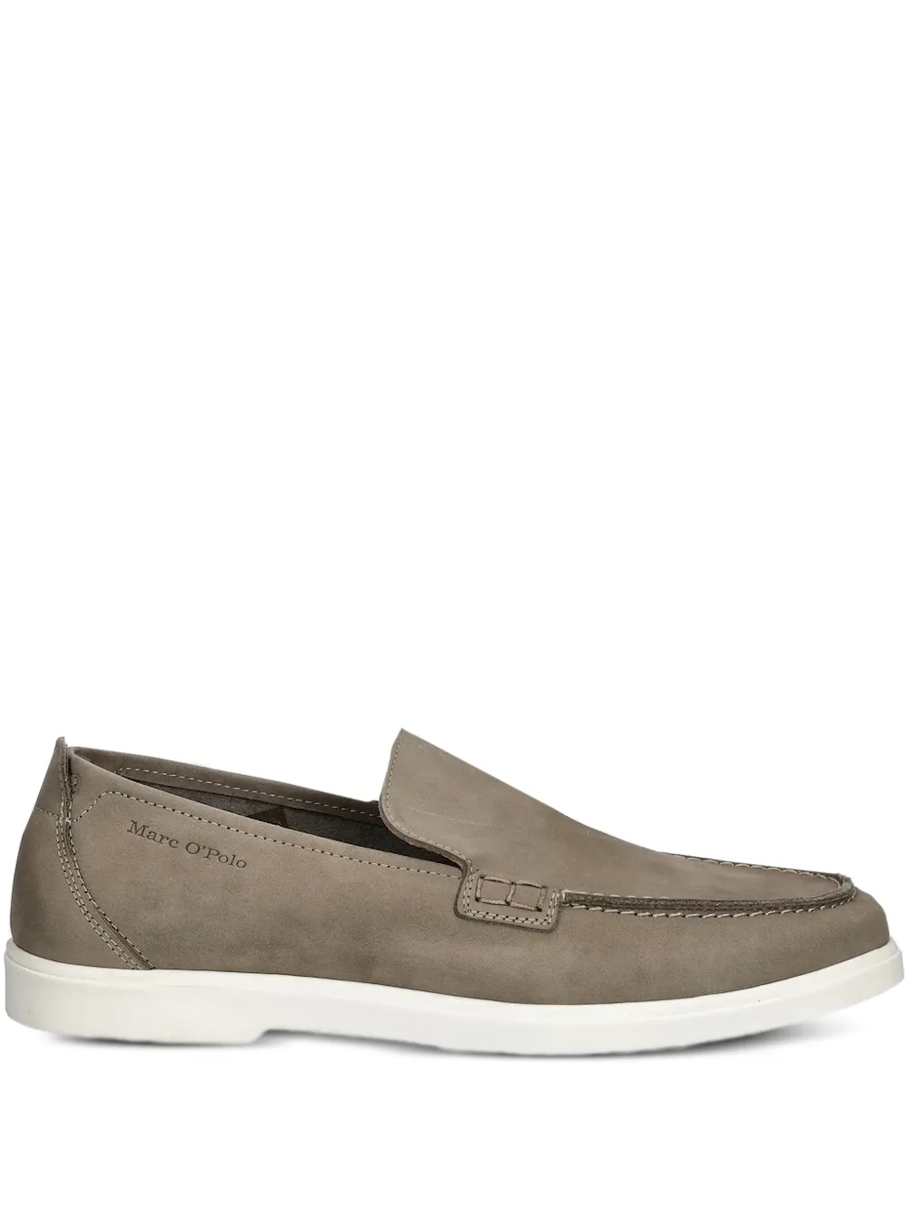 Marc O'Polo Leren loafers Bruin