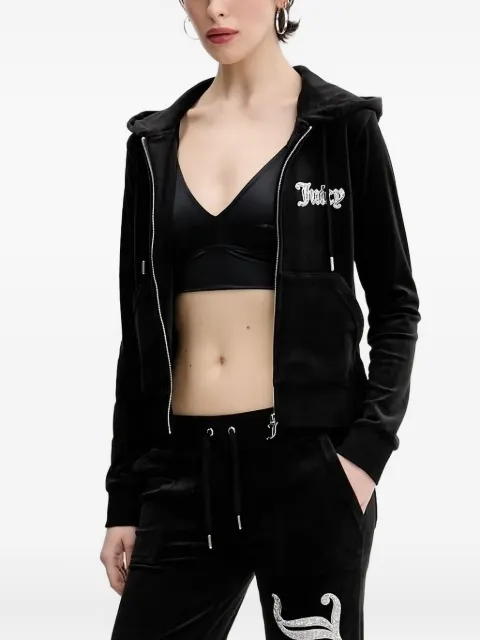 Juicy Couture rhinestone-embellished hoodie