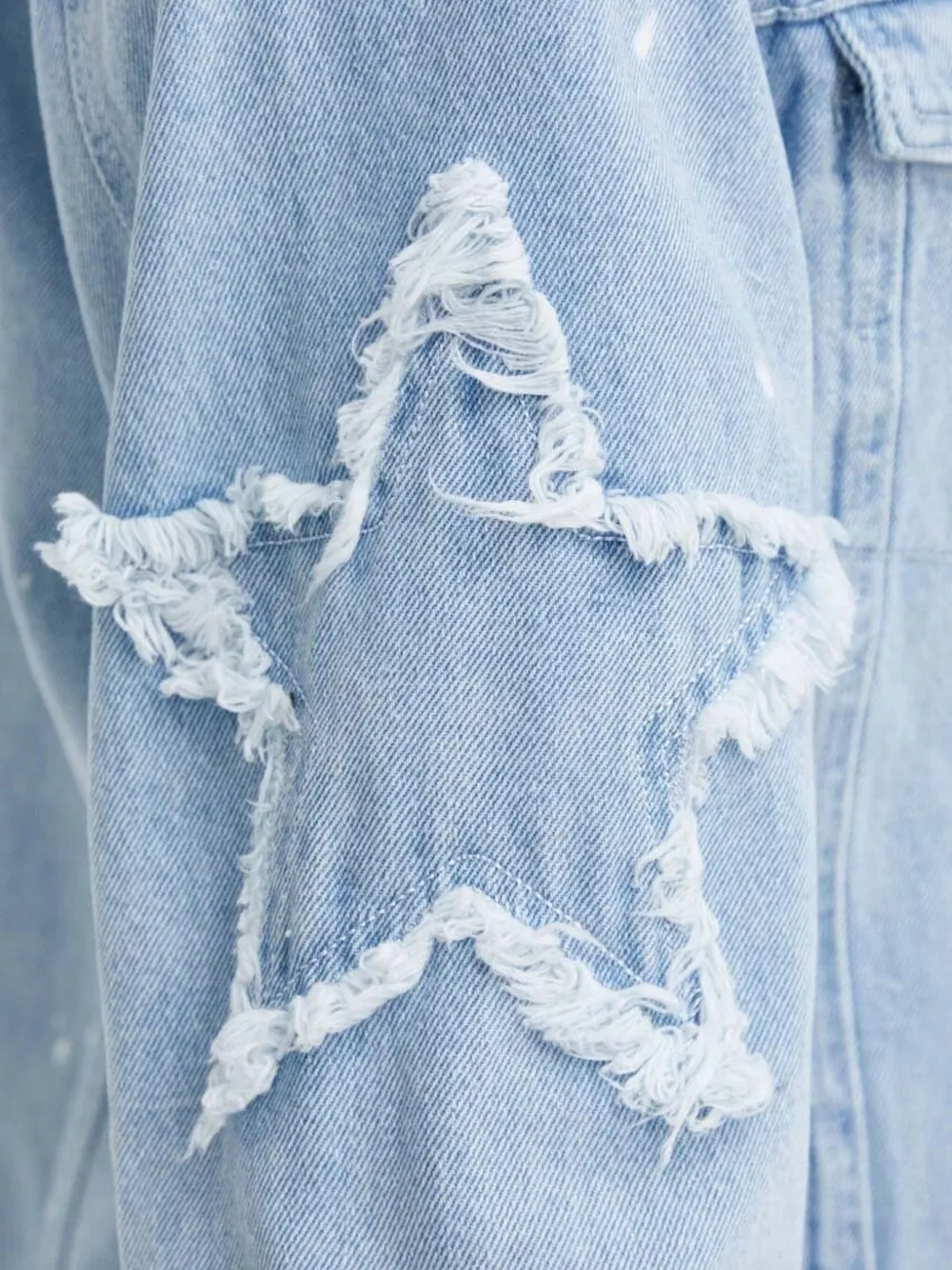 karl kani Denim jack Blauw