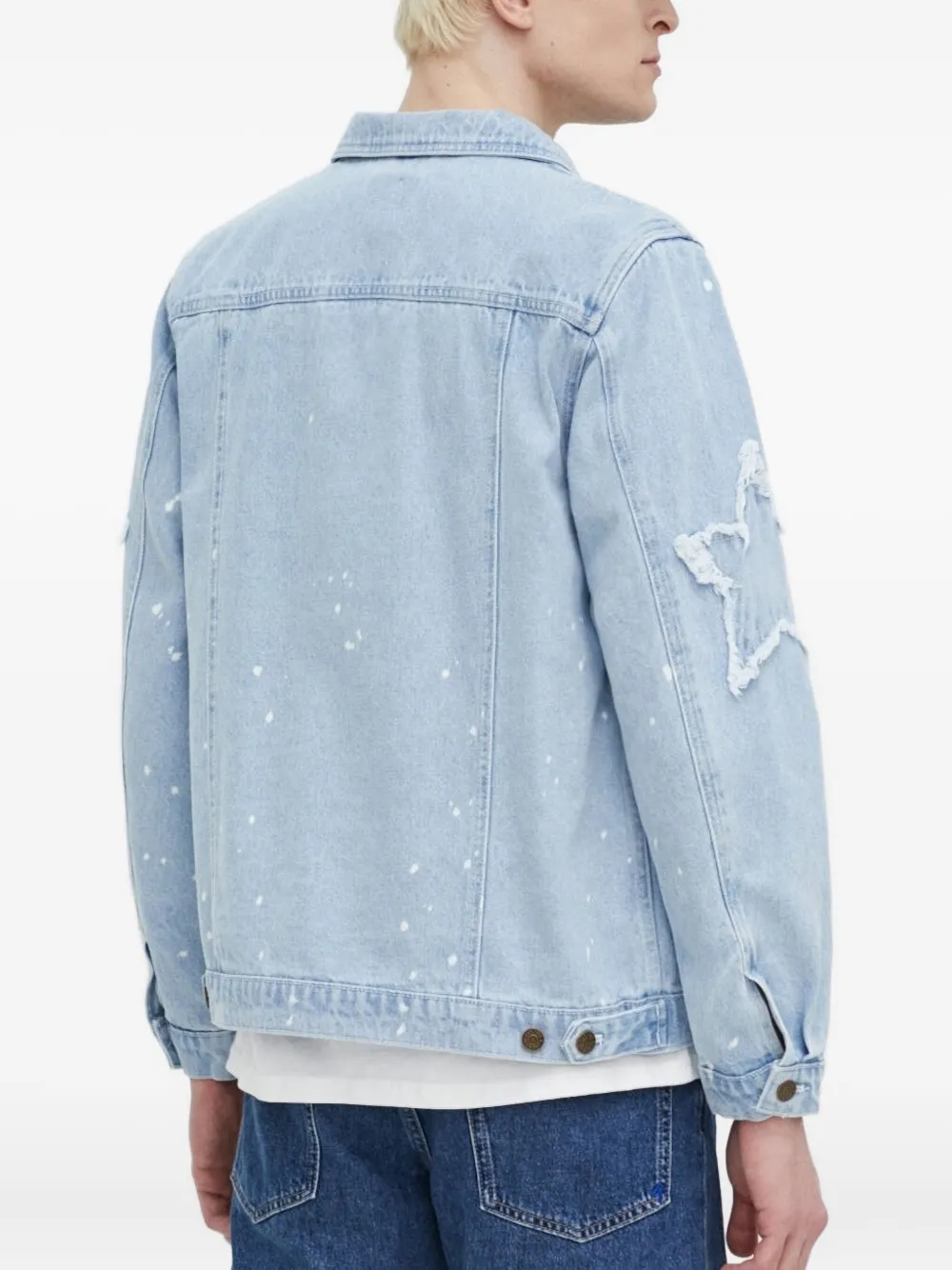 karl kani Denim jack Blauw
