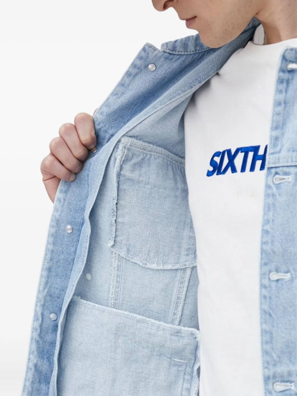 karl kani Denim jack Blauw