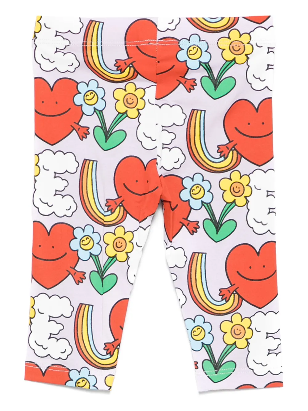 Stella McCartney Kids Legging met print Paars