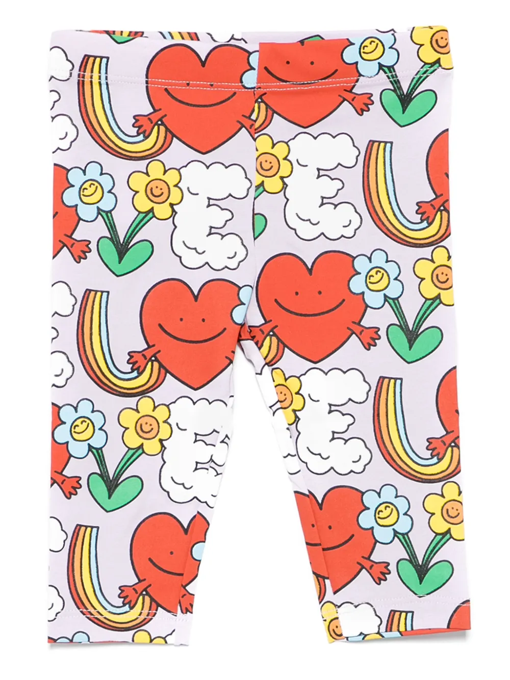 Stella McCartney Kids Legging met print Paars