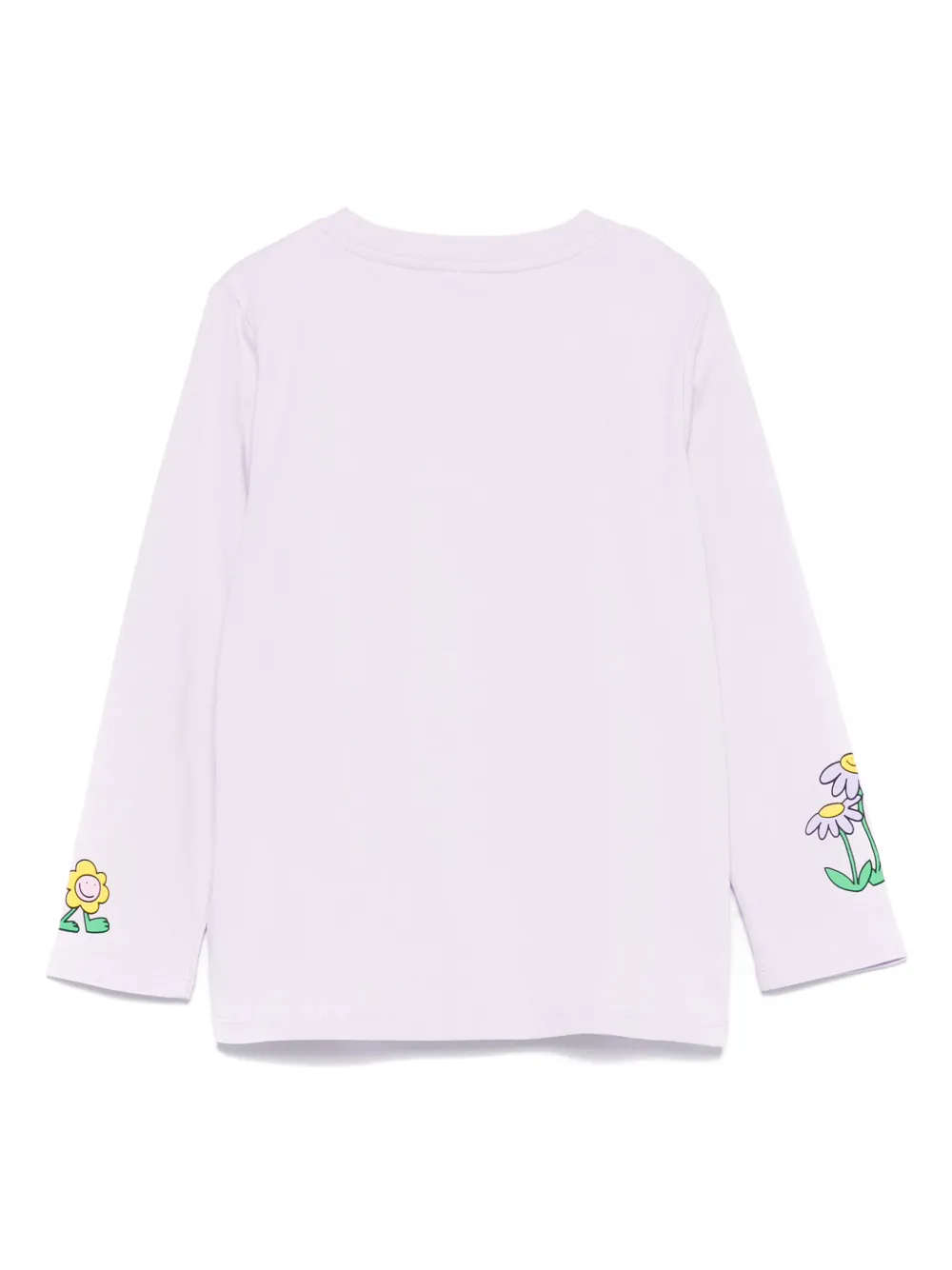 Stella McCartney Kids T-shirt met bloemenprint Paars