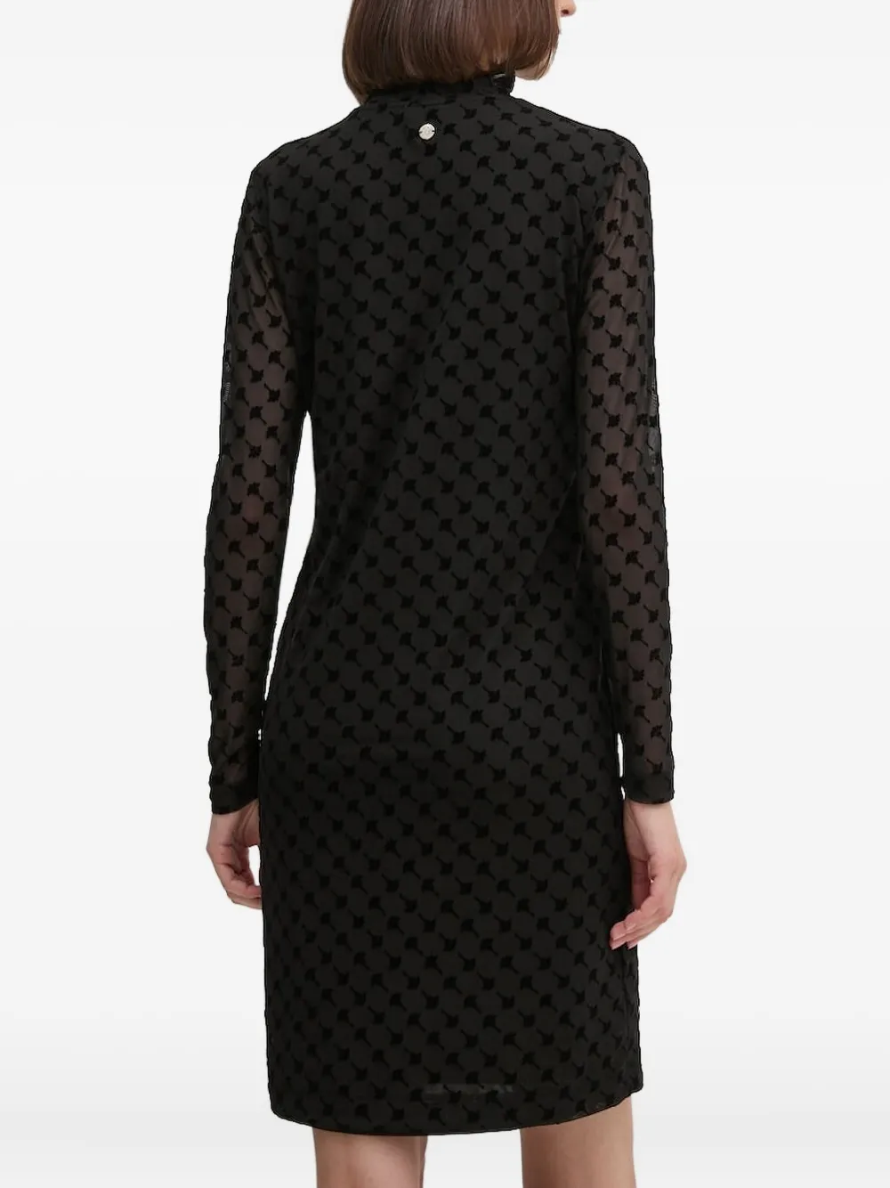 Joop! Jurk met bloemen patroon - Zwart