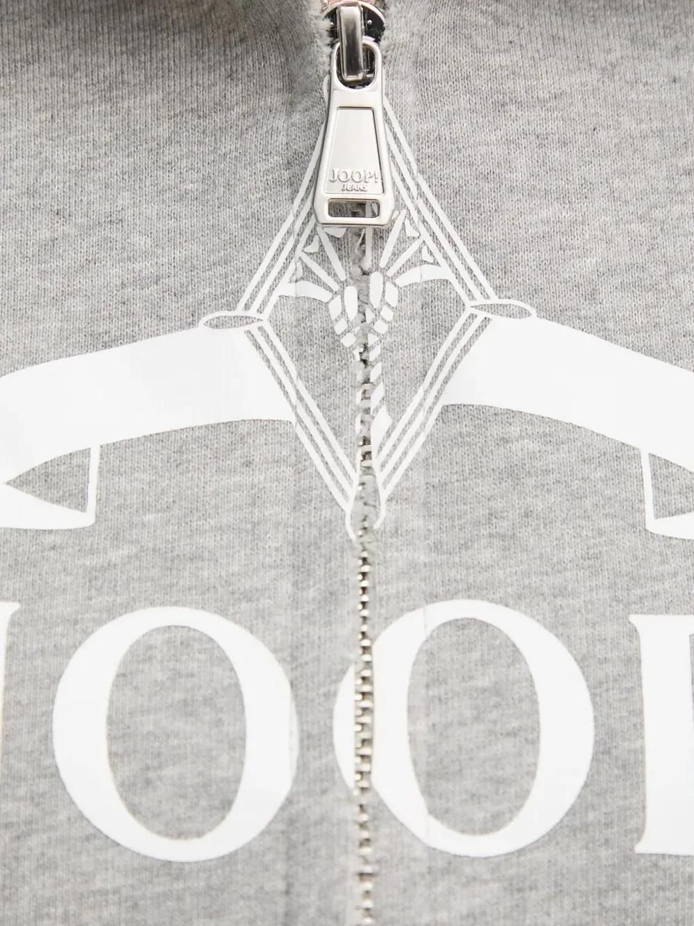 Joop! logo-print hoodie Grijs