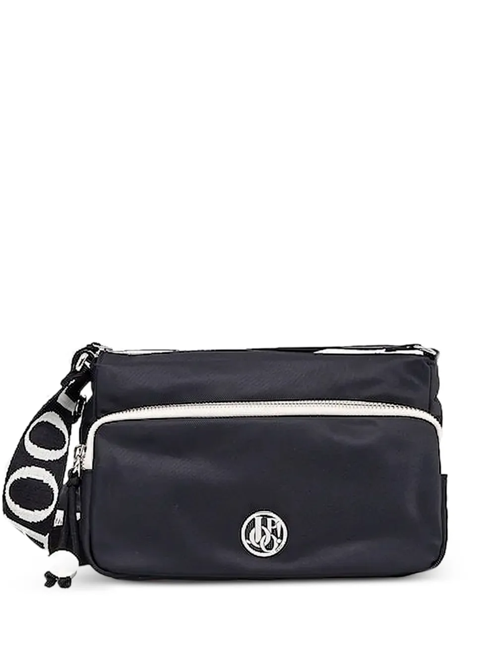 Joop! Crossbodytas met logoband en ritssluiting Zwart