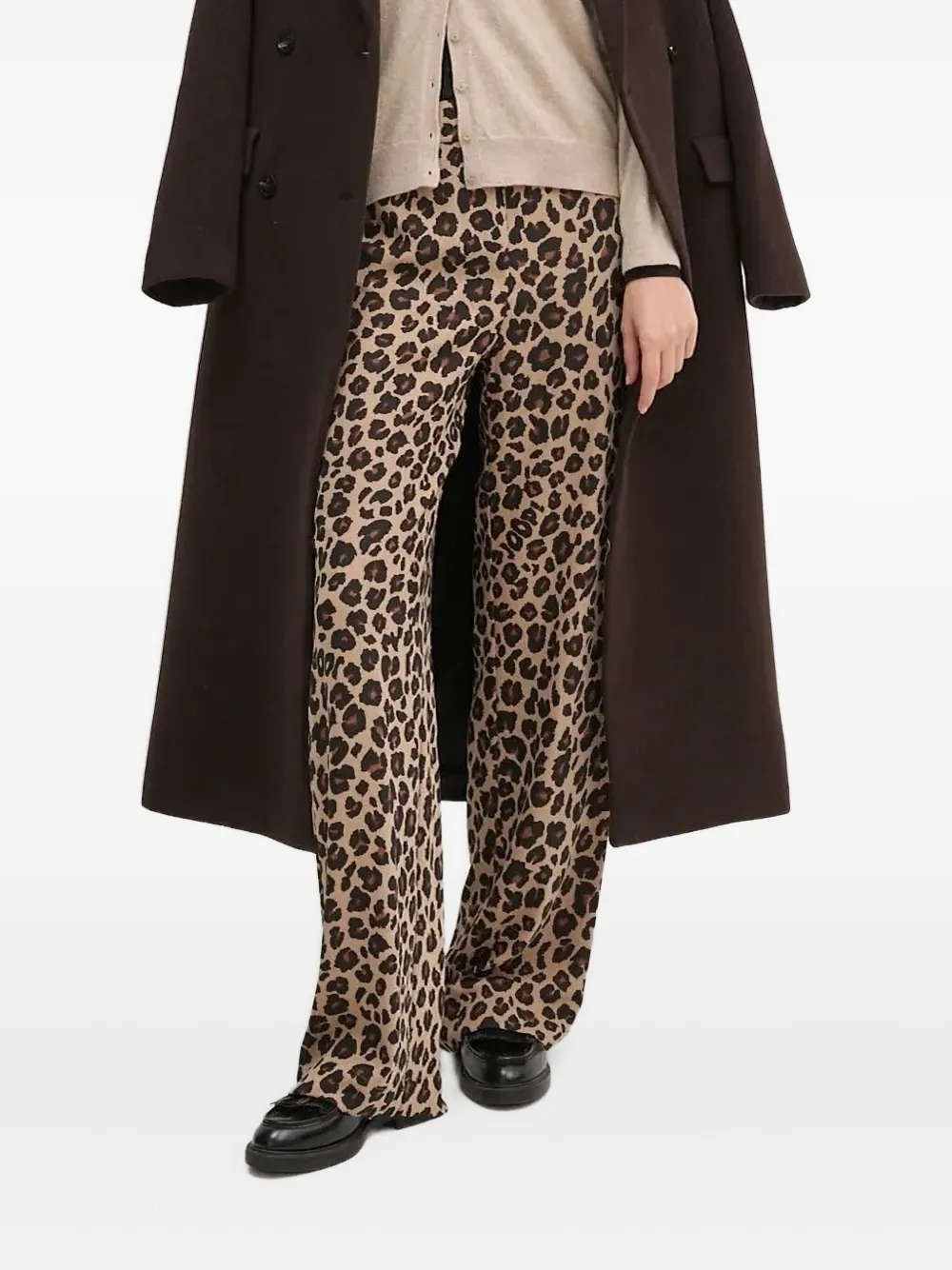 Joop! leopard-print trousers Bruin