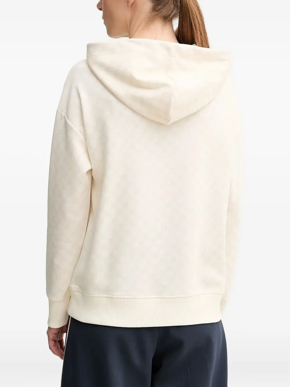 Joop! Hoodie met geborduurd logo Wit