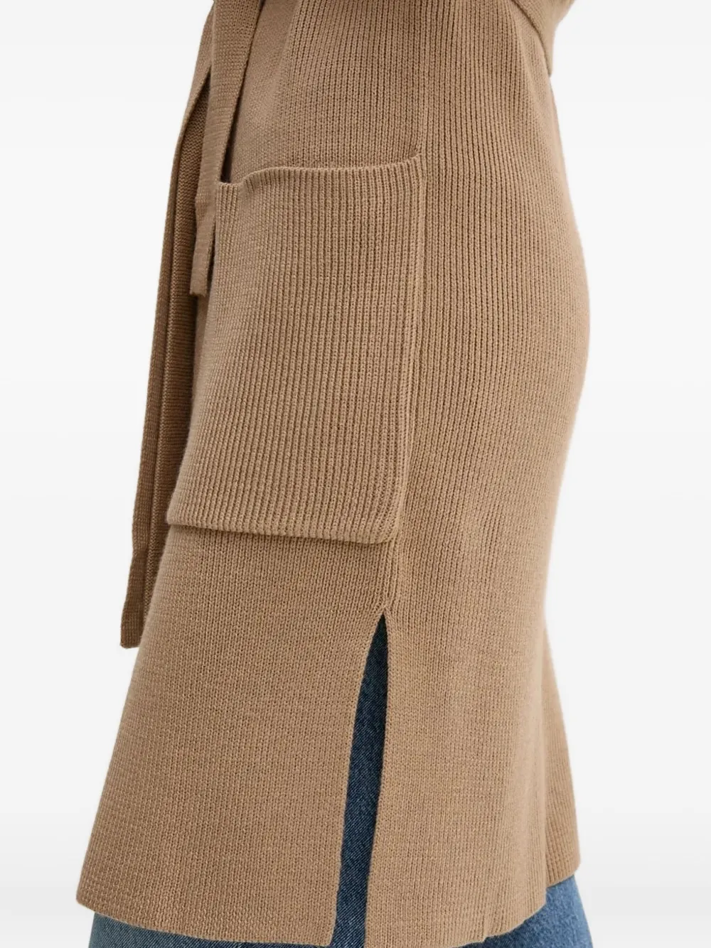 Joop! Geribbeld vest Beige