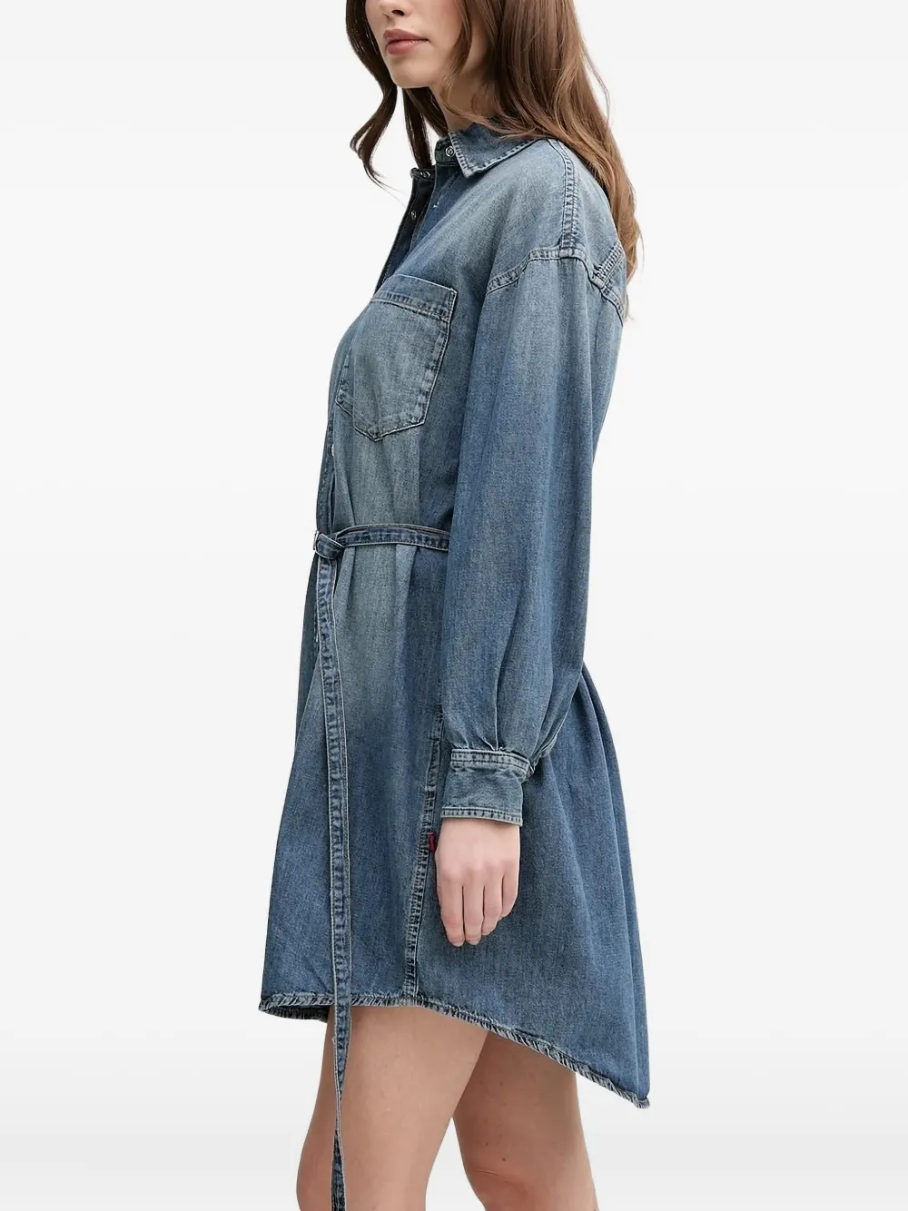 Joop! denim shirt mini dress Blauw