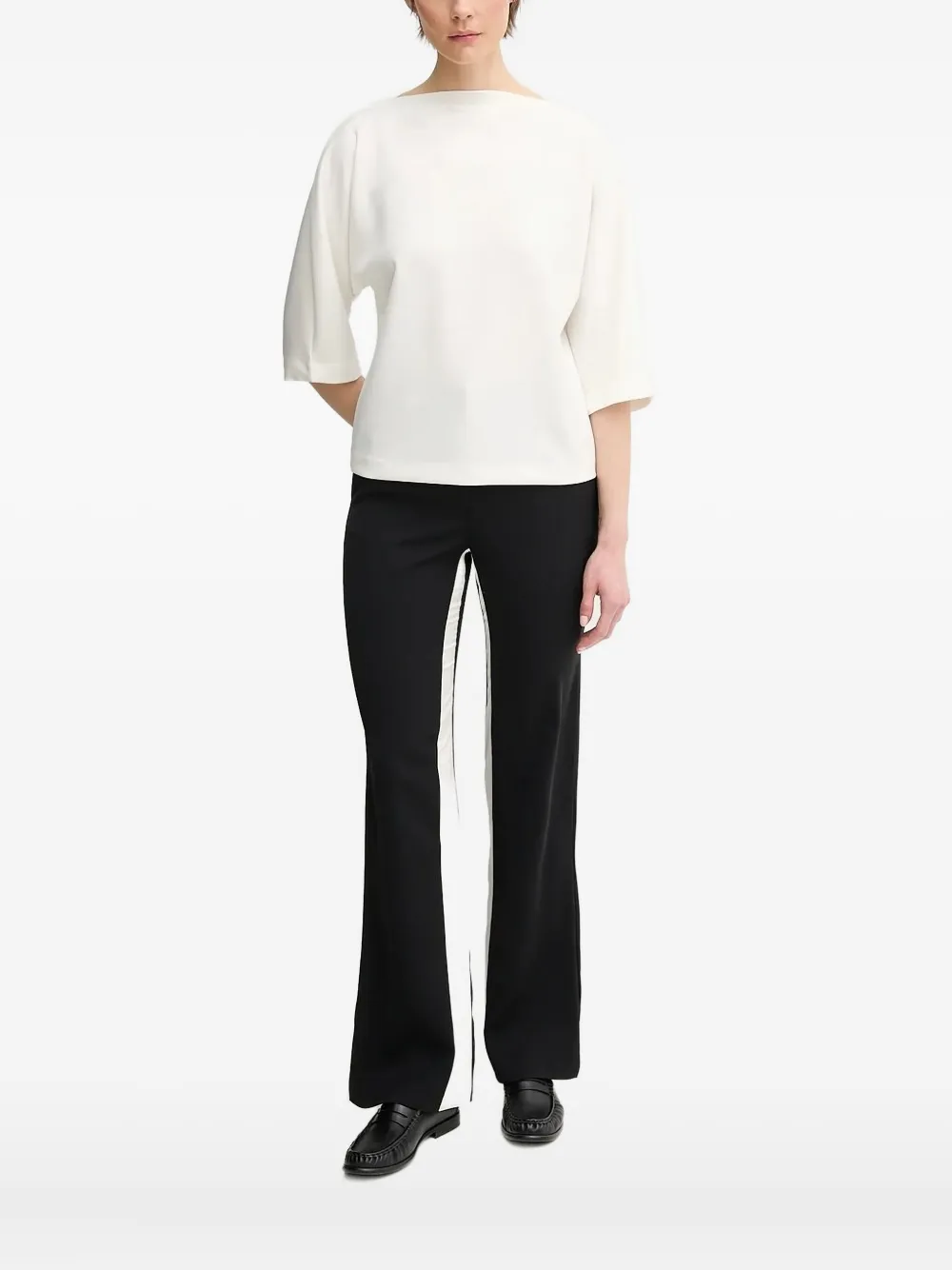 Joop Boat-neck Blouse In White