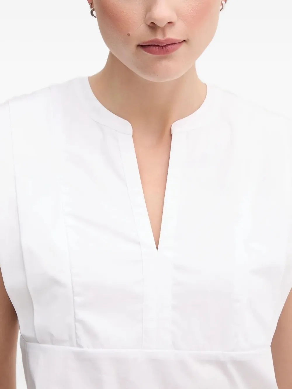 Joop V-neck Sleeveless Blouse In Gray