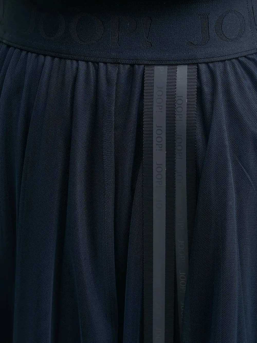 Joop! elastic-waistband tulle skirt Zwart