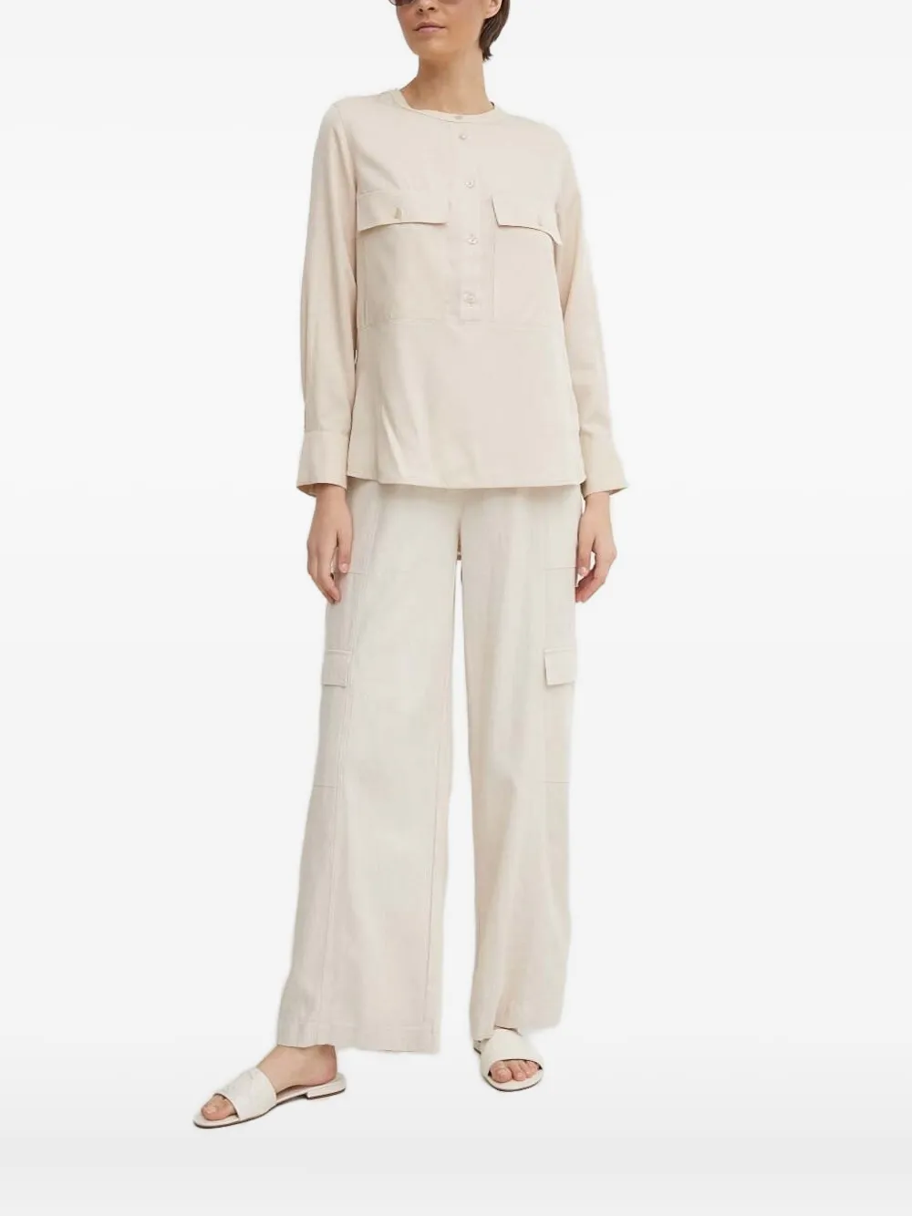 Joop! button-fastening blouse | Neutrals | Image 1