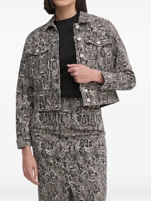 Joop! snake-print denim jacket
