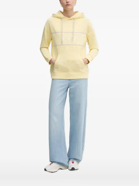 Joop! pattern-embellished logo-detail hoodie