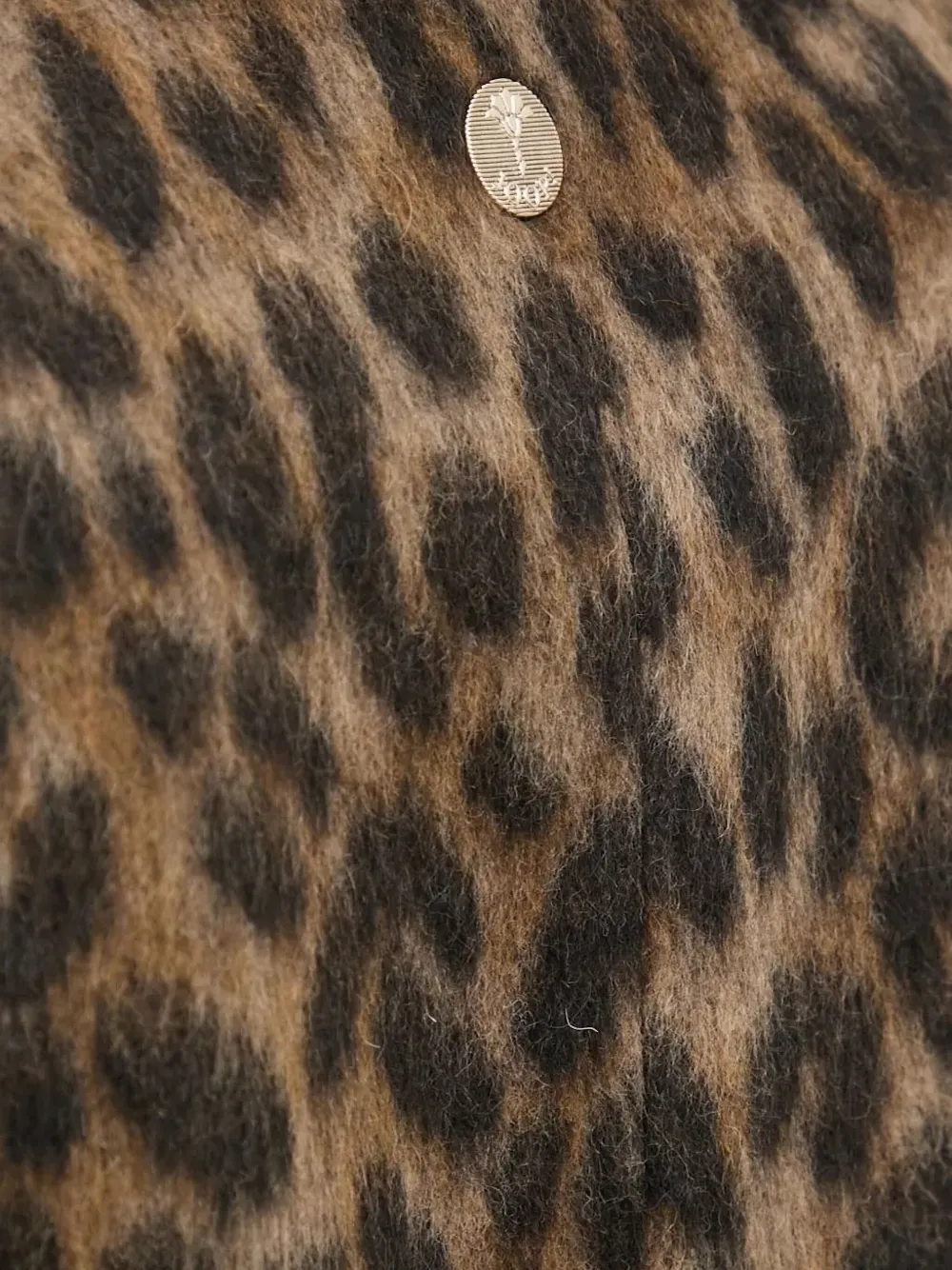 Joop Leopard-print Notched-lapel Coat In Burgundy