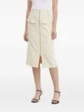 Joop! flap-pocket midi skirt - Neutrals