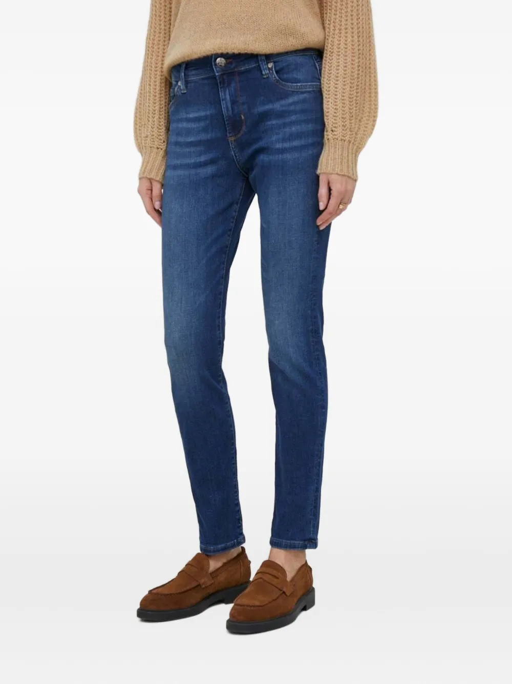 Joop! five-pocket logo-embroidered jeans | Blue | Image 1