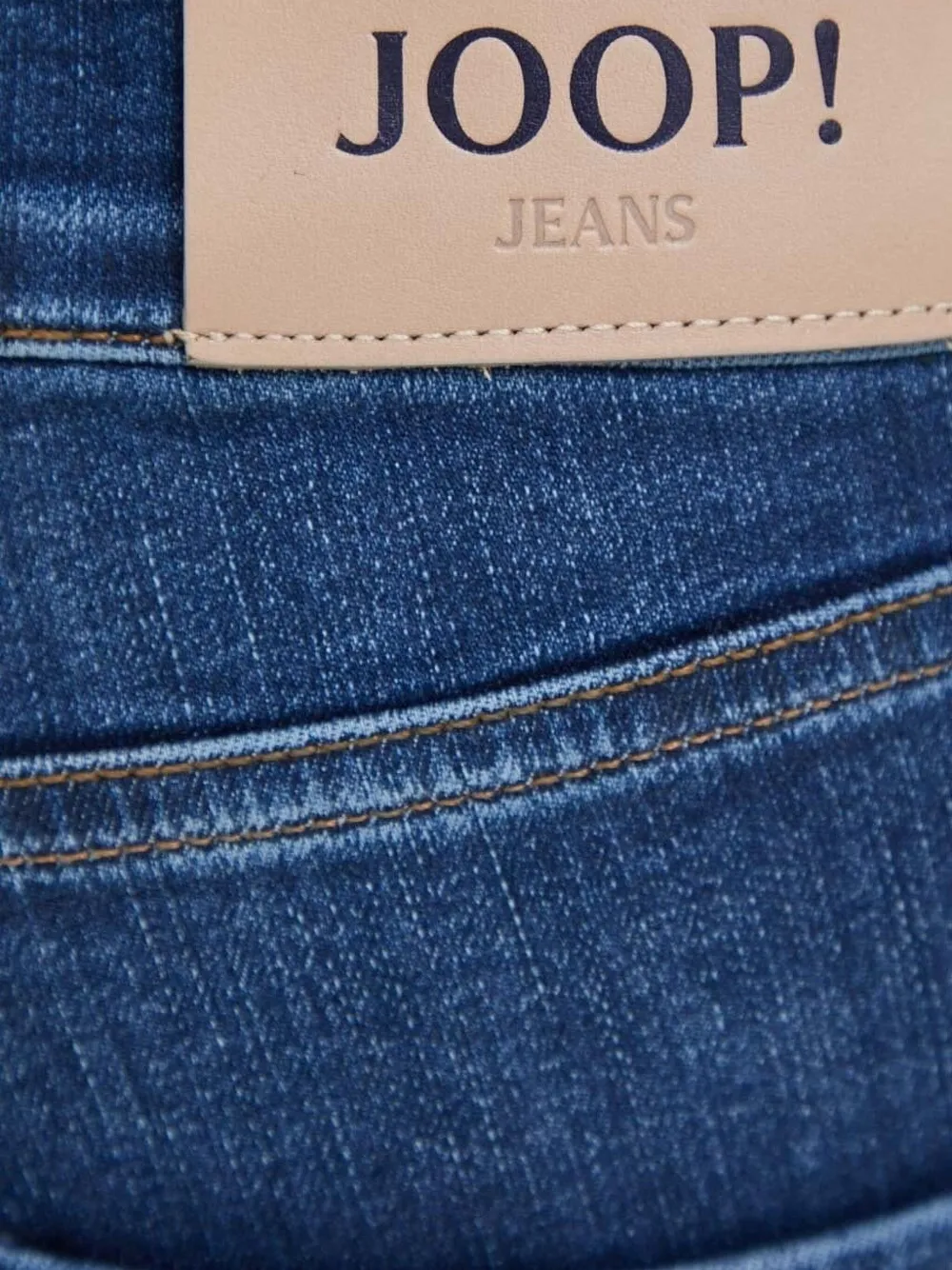 Joop! Jeans met geborduurd logo en vijf zakken Blauw