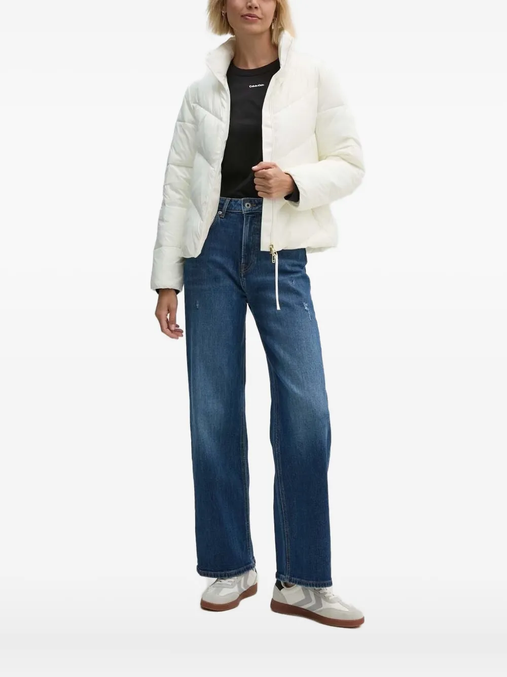 Joop! quilted-pattern padded jacket | White | Image 1