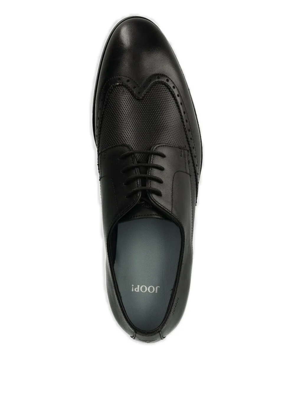 Joop! perforated wingtip lace-up shoes Black
