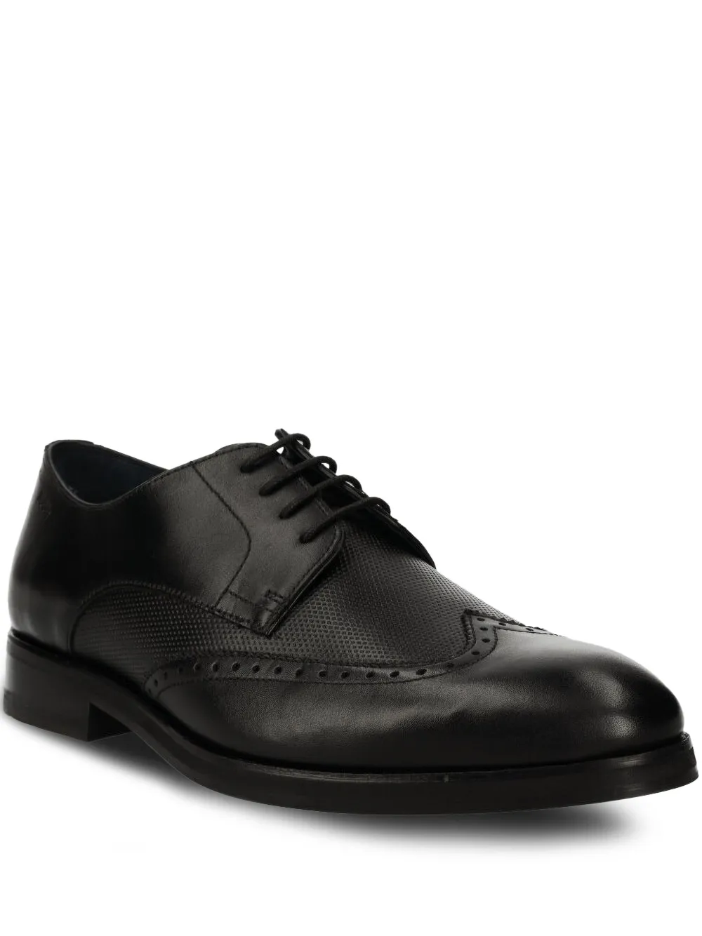 Joop! perforated wingtip lace-up shoes Black