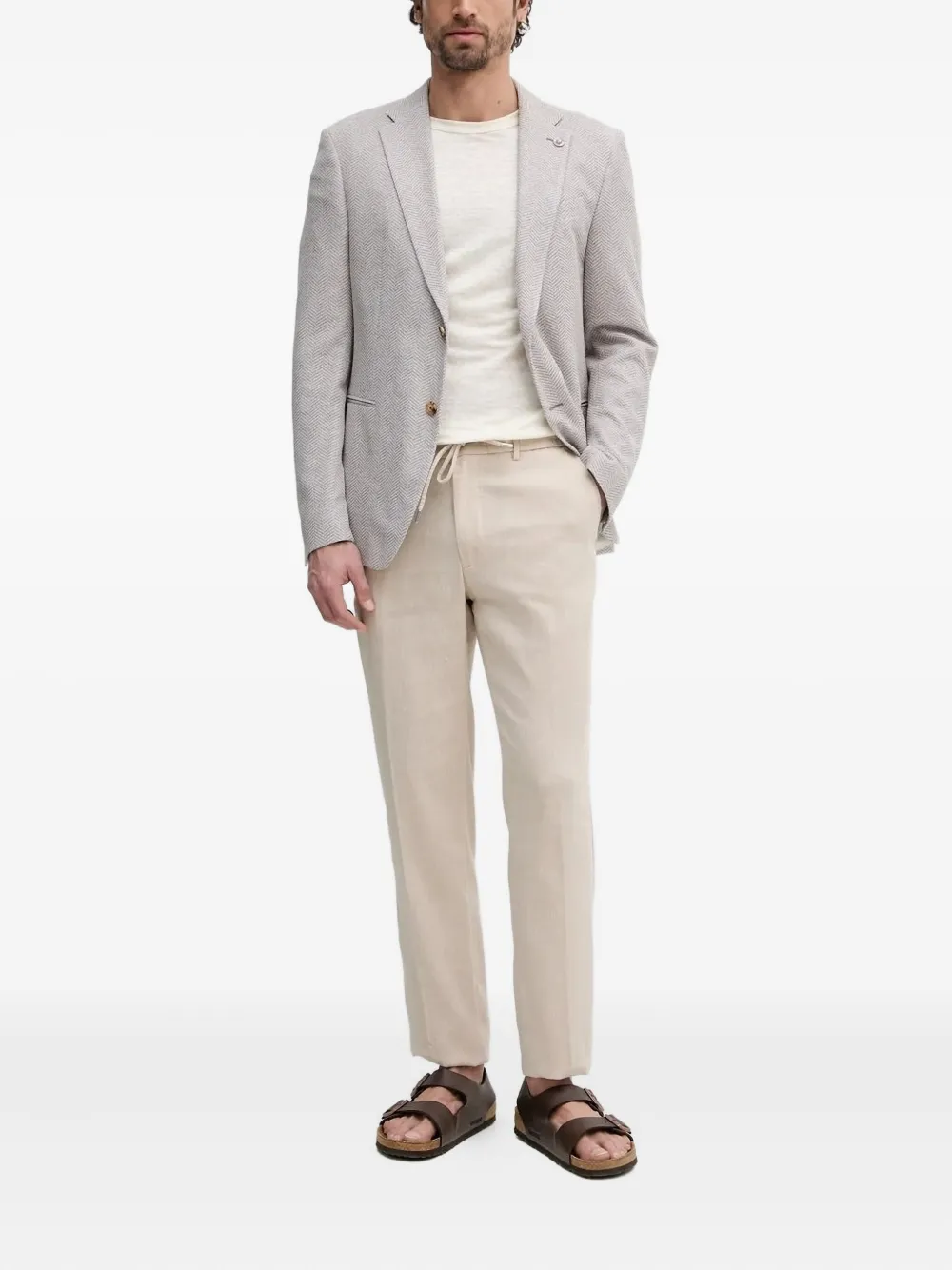 Joop! herringbone-pattern blazer | Neutrals | Image 1